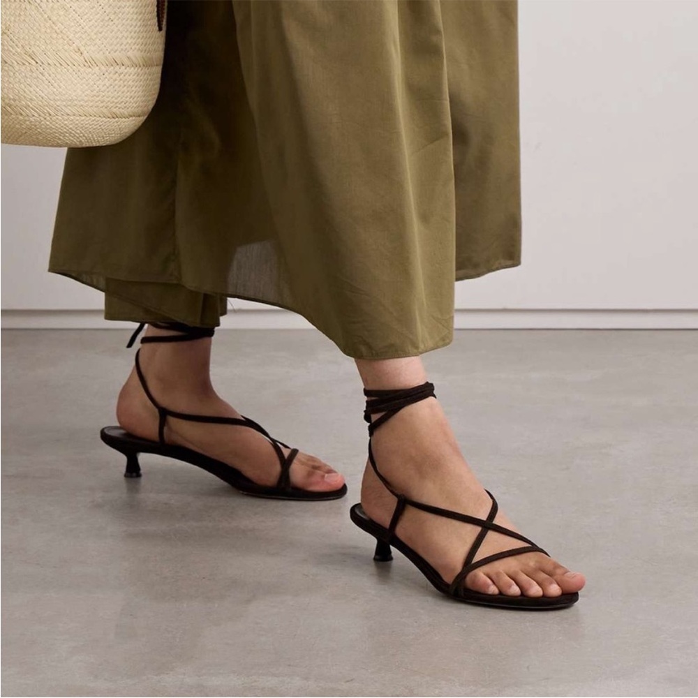 NEW Aeyde Paige Kitten Heel Sandal Size 37 / 7